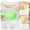 Clean, Acne, and Redvolution - Electric Facial Cleansing Brush, Smart Facial Device with Silicone Brush & Anti-Aging Massager, Red and Blue LED Light