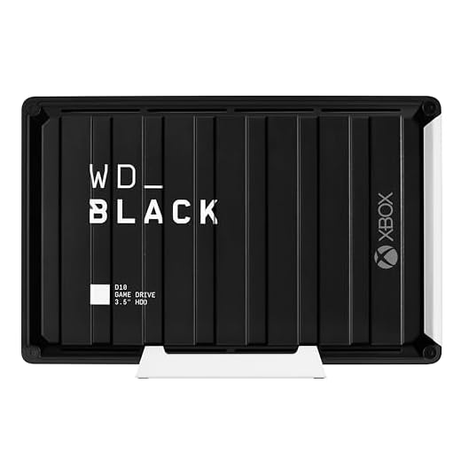 WD_BLACK 12TB D10 Game Drive for Xbox - Desktop External Hard Drive HDD (7200 RPM) with 1-Month Xbox Game Pass - WDBA5E0120HBK-NESN