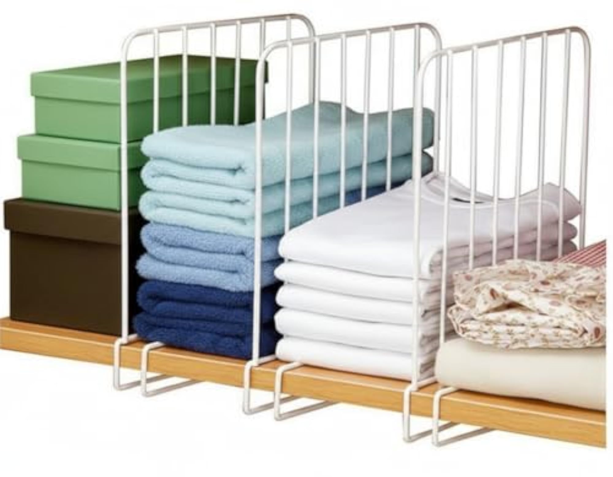 Shelf Dividers for Closet Organization (Set of 4)