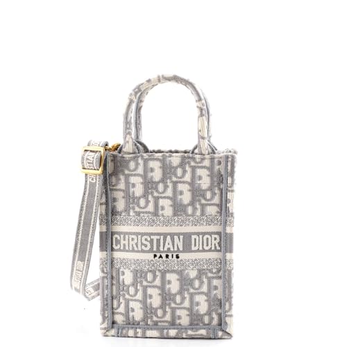 Dior Book Tote Oblique Canvas Mini Gray