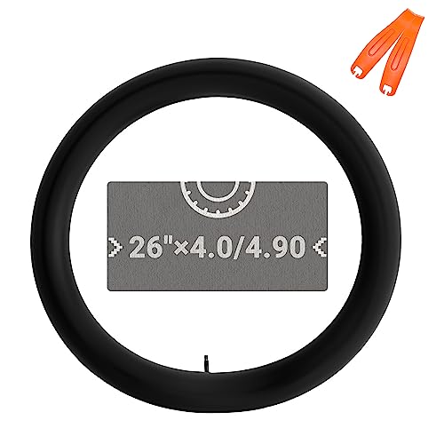Himiway 26" Fat Tire Bike Tubes, 26 X 4.0/4.90 Av33Mm Scharder Valve Fat Bicycle Tubes, Premium Butyl Rubber Replacement Inner Tube For Road Mountain Bikes Mtb Ebike Electric Bicycle Tires 1 Pack #TOP7