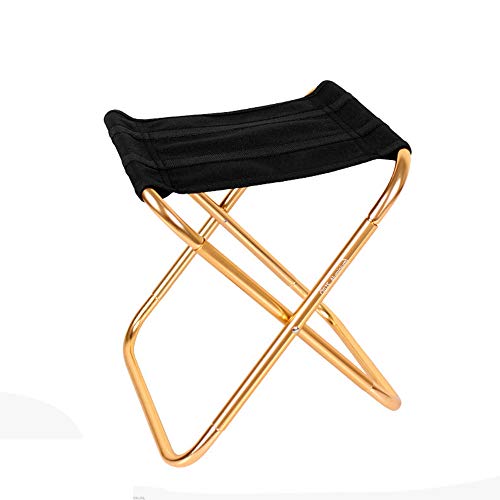 Jardin chaises pliantes et tabouret de camping portable, mini siège de pêche en aluminium 7075