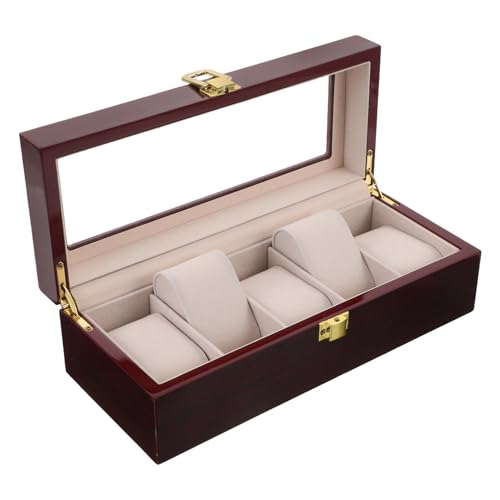 Coffret de rangement pour montres en bois laqué de haute qualité pour collectionneurs