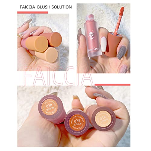 Cream Liquid Blush, Velvet Mousse Texture Matte Liquid Blush Makeup, Long Lasting Waterproof, Used For Cheeks To Enhance Complexion Create Natural-Looking Makeup (Rose Tea) #TOP4