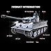 Heng Long RC Tank 1:16 Scale 2.4ghz Remote Control German Tiger I Gray Tank Model for Adults(320-Degree Rotating Turret) RC Main Battle Tanks Military Vehicles Army Toys Gifts for 14+ Boys