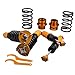 Coilovers for Volvo S70 1998-2000, Suitable for Volvo 850 1992-1997 Spring Shock Absorbers Struts, Height Adjustable Coilovers Suspension Kit Amortiguador Lowering Kit by 1-3” Gold