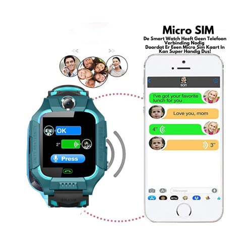 M-AIGA Kids Smartwatch, Kids Smart Watch met waterdicht, IP67 LBS SOS, Camera, Gaming, Smartwatch met simkaartsleuf… - Image 5