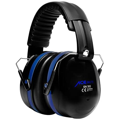 ACE - Casco con cancelación de ruido para el trabajo y el tiro deportivo en 352-1, color azul
