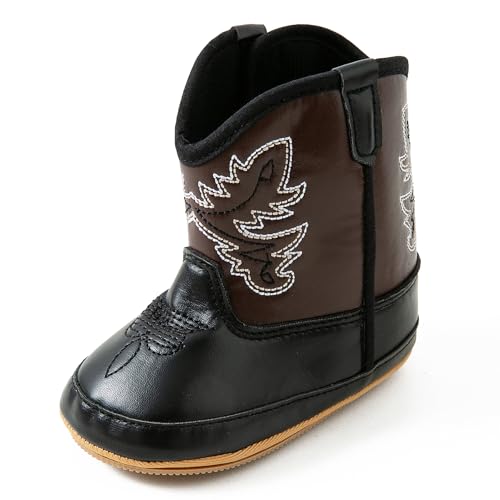 Jastore Infant Baby Boys Girls Booties Newborn Winter Boots Toddler Non-Slip Lace Up First Walking Shoes