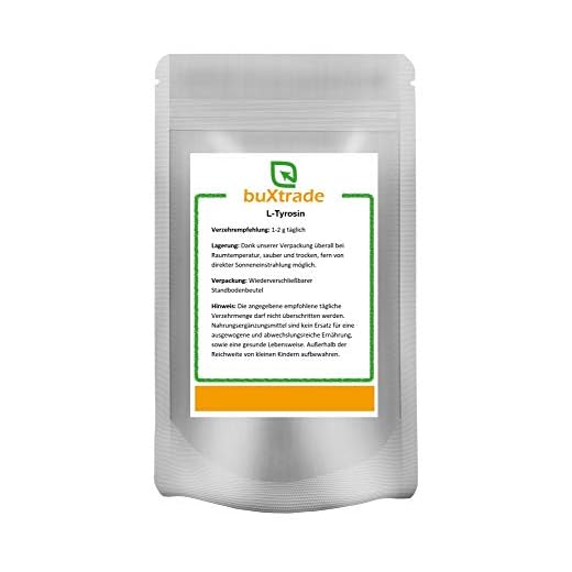 5 x 1 kg L-tyrosin-pulver | muskeluppbyggnad | aminosyra | påfyllning | näringstillsatser |