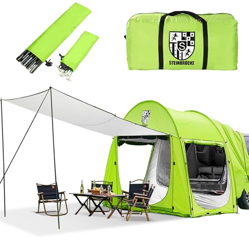 SUV Tent - Car Camping Tent 1-4 Person, PU4000mm Waterproof, Easy Setup, Extra Large Space for Family Camping, Hiking, and Outdoor Adventures