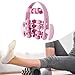 Kokiya Leg Massager Roller, Deep Tissue Massage Unique Muscle Roller Calf Massage Tool for Bodybuilding Thigh Calf Indoor Woman Gift, Pink Red