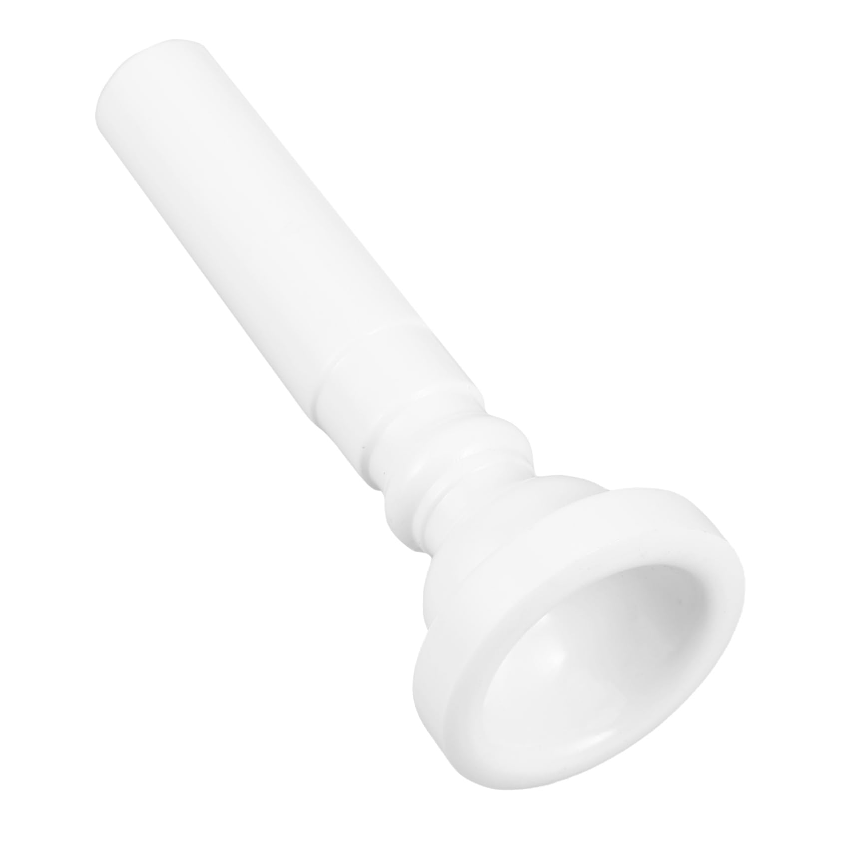 Sosoport Youth Trumpet Mouthpiece Portable White Instrument Part for Beginners Easy to Use Sound Enhancement Compact Design for Practice Performances