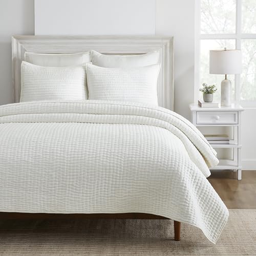 Superior Silk Pick Stitch Queen Quilt Set