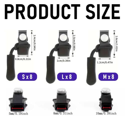 Reisverschluss-reparaturset, Reisverschluss-Zipper Ersatz, Reißverschluss-zipper Schieber Ersatz, Reißverschluss Reparatur Set, Reissverschluss Zipper, für Universal Reißverschluss,Kleidung,Bettzug