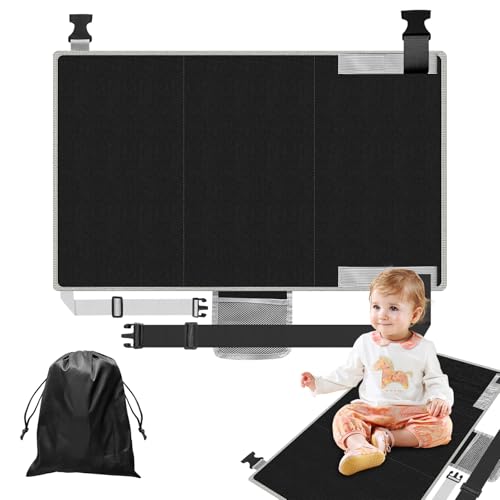 Pofgwjz Reposapiés de Avión para Niños, Reposapiés de Avión Plegable y Portátil para Niños, Cojín Extensor de Asiento de Avión, Ldeales para Viajes en AvióN de Corta Distancia
