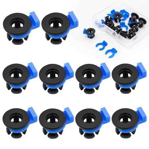 Niuohoy Juego de 20 abrazaderas de acoplador de tubo Bowden y clip Bowden Juego de accesorios de junta de plástico OD de 4 mm, accesorios de impresora 3D, piezas de impresora de filamento de 1,75 mm