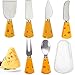 Coltelli da formaggio，6 pezzi Taglierina per formaggio Forchetta da formaggio Coltello da burro Idee regalo casa Con scatola，per la Cottura in Cucina