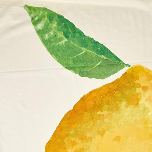 Coisas de Nine Mantinha Fruta Limão Coisas De Nine Branco Amarelado Com Estampa Colorida Único