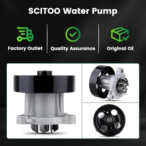 SCITOO Engine Water Pump Direct Fit Replacement For Nissan AW9427 by SCITOO - Used condition - Image 3