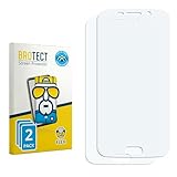 BROTECT 2 Stück Full-Cover Schutzfolie für Samsung Galaxy S6 Edge Full-Screen Bildschirmschutz-Folie [3D Curved, Anti-Fingerprint, Kristall-Klar]