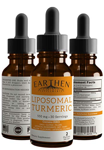 100% Organic Pure Turmeric Curcumin Liquid Drops | Liposomal Turmeric | Highest Potency | Made in USA (4 oz) 100% Organic Pure Turmeric Curcumin Liquid Drops | Liposomal Turmeric | Highest Potency | Made in USA (4 oz)