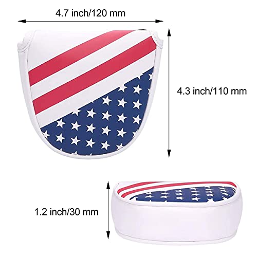 image for barudan golf USA Mallet Putter Cover Headcover Magnetic Golf Head Cove