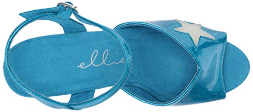 Ellie Shoes Women's 709-Freesia Heeled Sandal, Blue, 7 M Us #TOP29