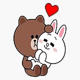 Vision Signs Brown bear cony bunny rabbit love me tender Sticker Bumper Sticker Vinyl Decal 5