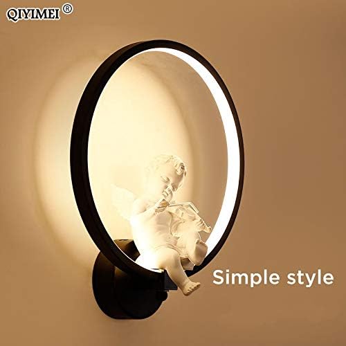 Wall Lamp Modern Wall Lamps Art Angel Nordic Creative for Living Room Bedroom Bedside Lighting Bracket High-Power Led Lustre Home Dero (Two Bird White Warm White)