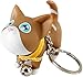 Nette Katzenpuppe mit Glocke PVC-Anhänger Schlüsselanhänger Schlüsselanhänger Ring Tasche Ornamente Geschenk, Auto Schlüsselanhänger Zubehör für Damen Herren