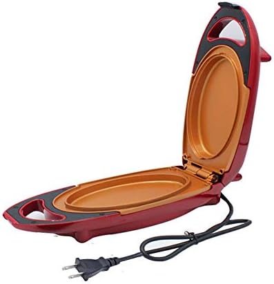 Candora Red Copper 5 Minute Chef Electric Frying Pan Smokeless Nonstick Pan Steak