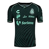 Charly Men's Soccer Liga MX 24/25 Home & Away Jerseys - Atlas, Leon, Santos, Pachuca (US, Alpha, Large, Regular, Regular, Santos - Away)