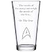 Produktbild Chichi Gifts Star Trek Spock Kirk Zitat Bierglas  Die Bedürfnisse der vielen überwiegen die Bedürfnisse der wenigsten oder der Eine.