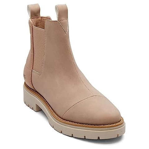 TOMS Women's Skylar Chelsea Boot in Warm Taupe Cover