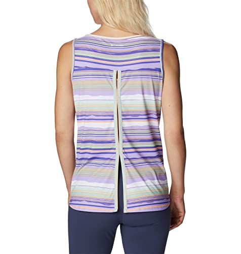 Columbia Women's Chill River Tank, Frosted Purple/Horizons Stripe Multi, Medium #TOP1