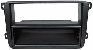 2239 - Soporte para radio de coche (1 DIN ISO) para radio de coche comercial 1 DIN, color negro