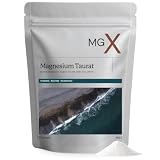 MGX Magnesium Taurato Polvere 400g - Puro Magnesio Taurato ad Alta Concentrazione - Magnesio Taurato con Taurina senza Additivi