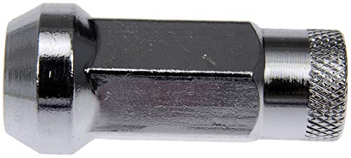 Image of Dorman 713-685 Chrome Open End Knurled Wheel Nuts Compatible with Select Models, 20 Pack
