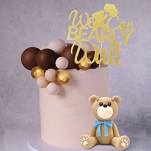 29 Pcs Bear Cake Decorations We Can Bearly Wait Cake Topper For Baby Shower Party Supplies Decorations #TOP3