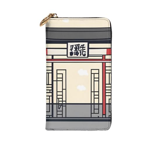 Taekwondo Martial Arts Picture Leather Long Clutch Wallet for Fashionable Girls and Women - Durable, Stylish, and Functional, Black, One Size2