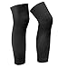 Lonew Leg Knee Compression Brace, Best knee Calf Support Sleeve for Sports,Running,Basketball,Shin Splint,Calf / Knee Pain Relief,Arthritis and Injury Recovery &More Fits Men and Women (2 Piece) L