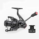 [2017 New] BLISSWILL Spinning reel Smooth 12+1BB Spinning Fishing Reel CNC Machined Carbon Fiber Drag Right/Left Retrieve Inshore Spin Reel for Saltwater and Freshwater (Model 4000)
