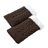 YROHGKPN Damen Strick Beinwärmer Stiefelmanschetten Socken Süße Kurze Stulpen Kurze Winter Warme...
