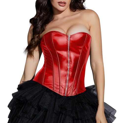 MISS MOLY Donna Corsetto di Pelle Sexy Cintura Intimo Modellante