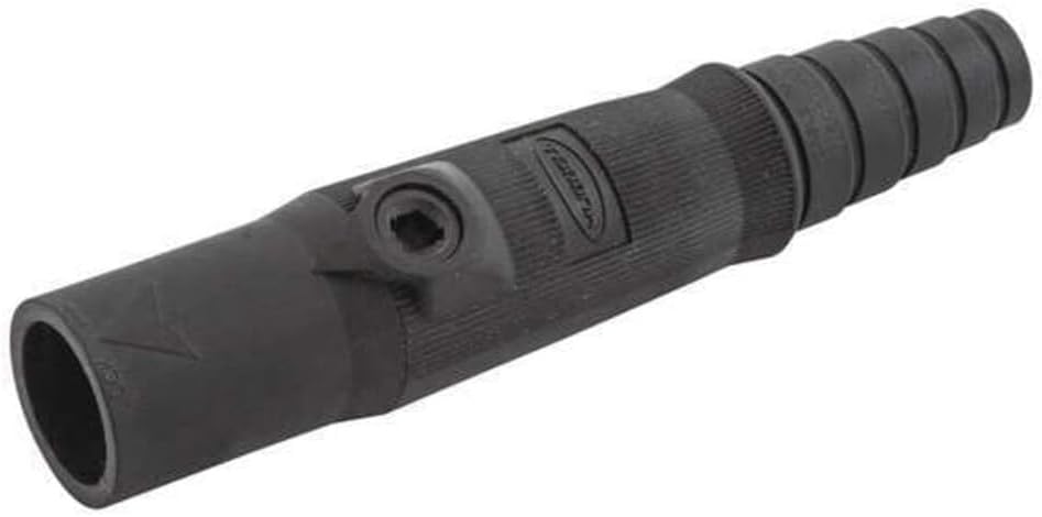 Hubbell HBL15MBK 3R, 4X, 12 Taper Nose Connector - Male, Black