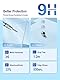 iDaPro [2 + 2 Stück Objektiv-Displayschutzfolie für Olympus Tough TG-7/TG-6/TG-5/TG7/TG6/TG5 OM System, robustes TG-7 gehärtetes Glas, blasenfrei