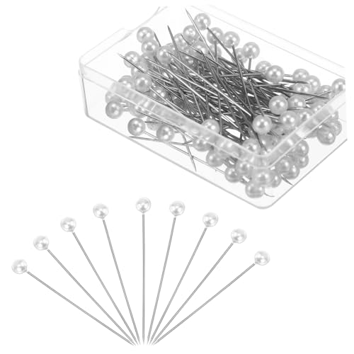 Épingles à tête imitation blanches avec pointe fine en métal pour un marquage précis sans pli - 2
