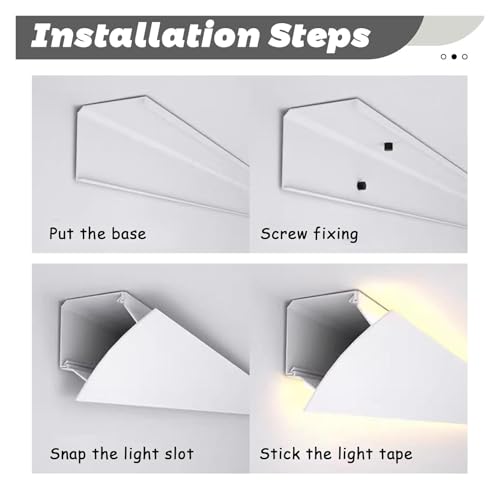 Anse d'éclairage for plinthes et profilé LED alu pour décoration intérieure - 4