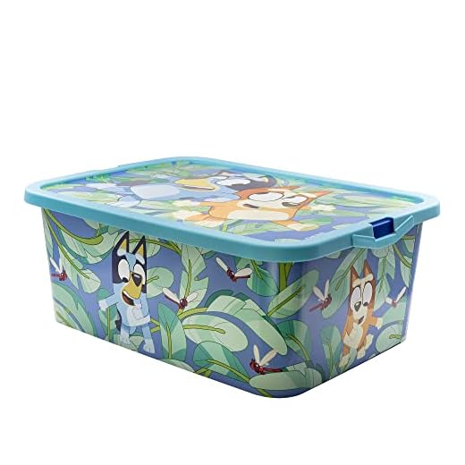 Stor Caja de almacenaje con Cierre de Click de 13 litros de Bluey